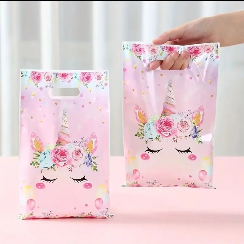 Unicorn Birthday Party Goodie Bags & Cupcake Toppers